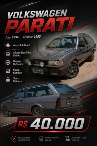 Volkswagen Parati CLI / CL/ Atlanta 1.8 (álcool) 1995