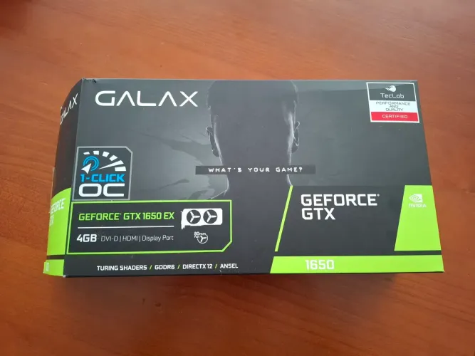 Placa de Vídeo Nvidia Galax GTX 1650 EX 4GB GDDR6