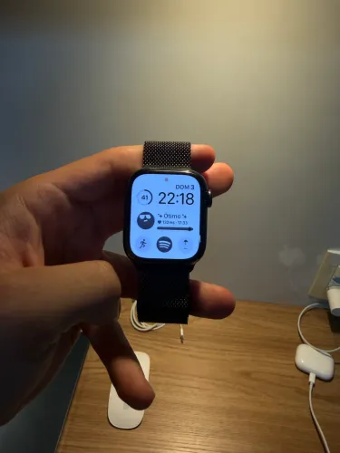 Apple watch Serie 8 aço inoxidável