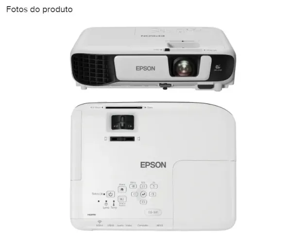 Projetor Epson PowerLite S41+ 3300lm branco