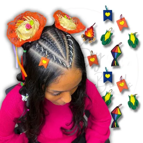 Penteado para festa junina 