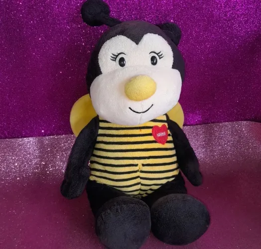 Abelha de Pelúcia Mascote Nestlé coleção "Filho e Mãe "original 