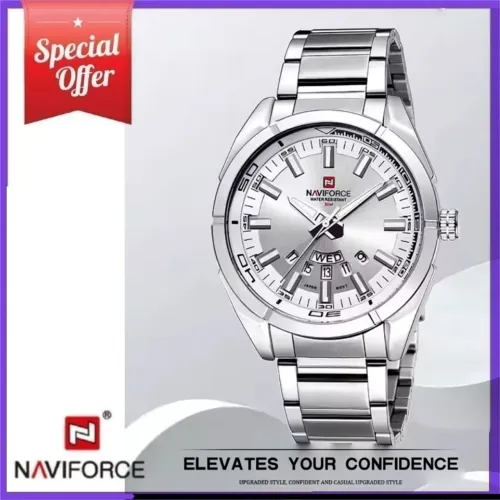 Relógio NAVIFORCE Quartzo com Design Elegante e Sofisticado,