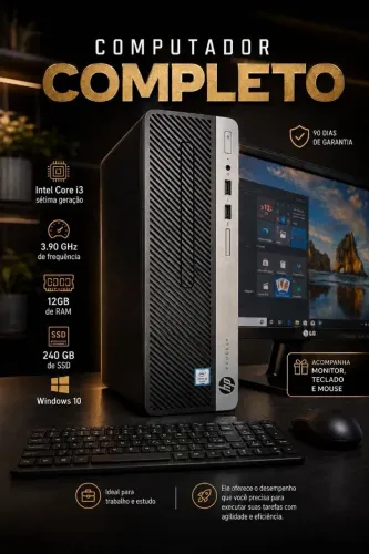 Computador completo HP PRODESK INTEL CORE I3 7°