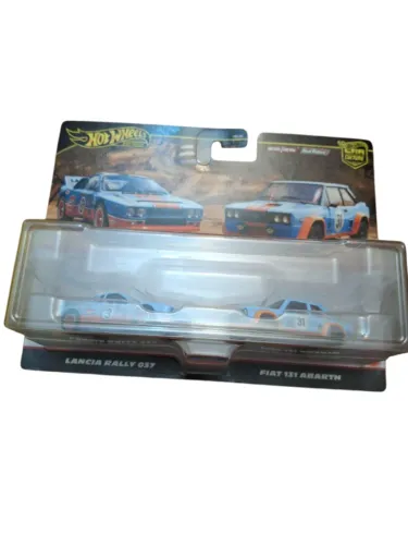 Hot Wheels Premium 2 Pack Gulf Lancia Rally 037 And Fiat 131 Abarth 979M