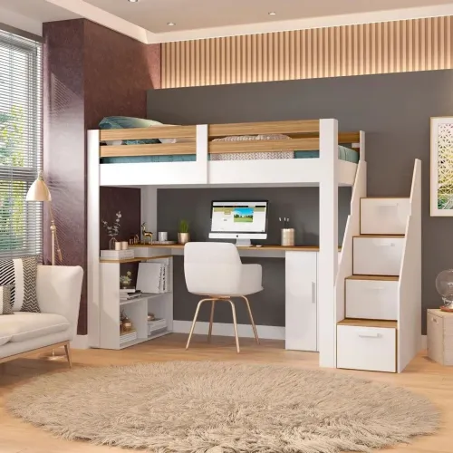 Cama de solteiro multifuncional infantil/ adulto Star Plus Casa Tema NOVA