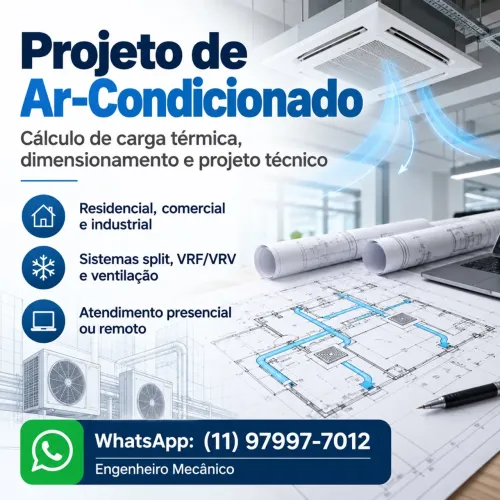 Engenheiro Mecânico - Projetos, ART e PMOC