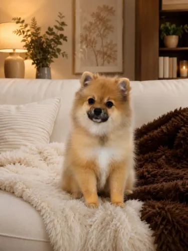 Filhote Spitz Alemão macho lindo dócil 