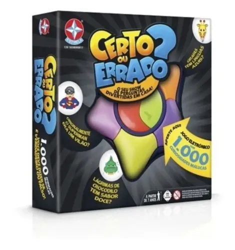 Jogo CERTO ou ERRADO? Eletrônico - Estrela.(NOVO)