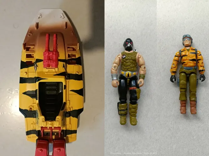 GiJoe Comandos em Ação Lancha, Lifeline Tiger Force Sunga Quebrada e Croc