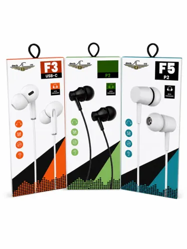 Fones com fio USB