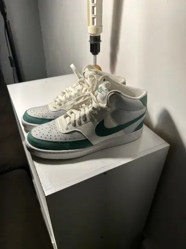 Tênis Nike Original Cano Médio Branco/Verde - Tam. 41 - Usado Apenas 1 Vez