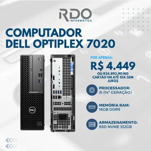 Computador Dell OptiPlex 7020 Core i5 14th 16gb RAM ddr5