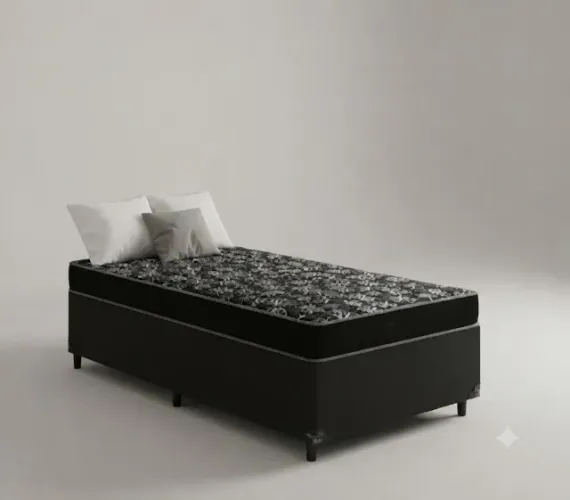 Oferta! Conjunto Base com Colchão D20 De Solteiro - frete grátis