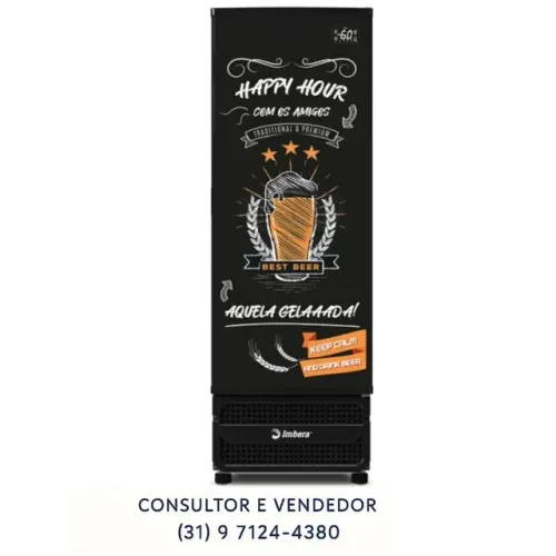 Cervejeira 560L Porta Cega Imbera Adesivada