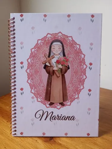 Caderno personalizado Santa Teresinha do menino Jesus