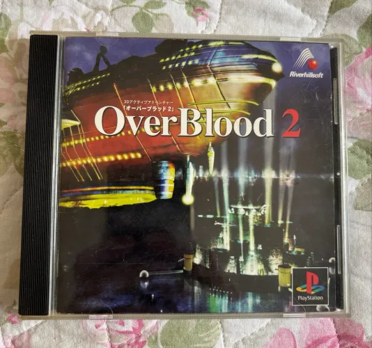 Jogo Overblood 2 PS1 Japonês original, mídia preta, 2 cds bem conservados, item pessoal
