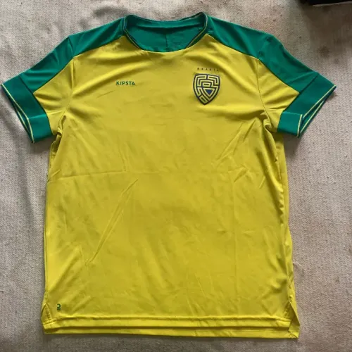 camisa seleção kipsta brasil amarela emborrachada