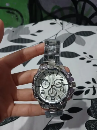 Relógios masculinos pulseira em aço