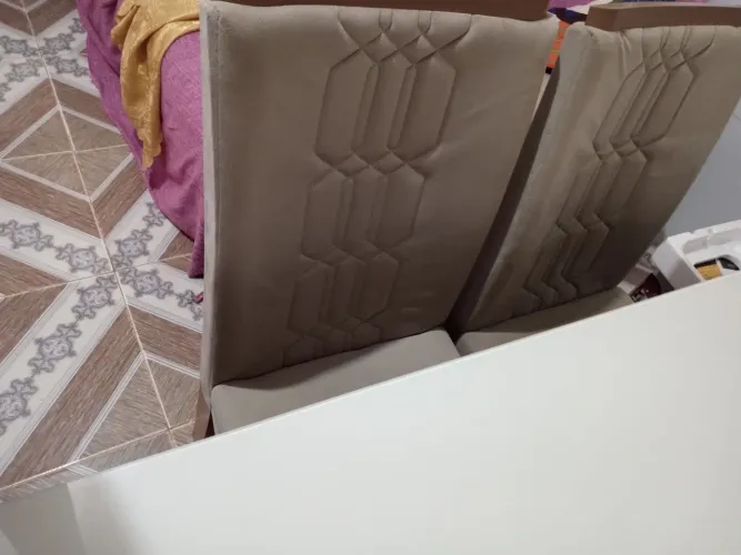 Mesa grande tampo de vidro