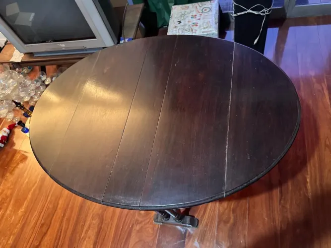 Mesa oval dobrável antiguidade