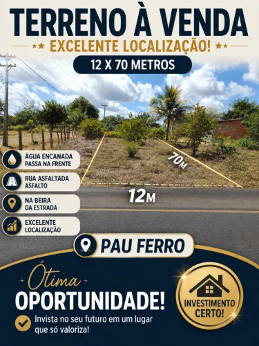 Terreno no Pau Ferro 840m2
