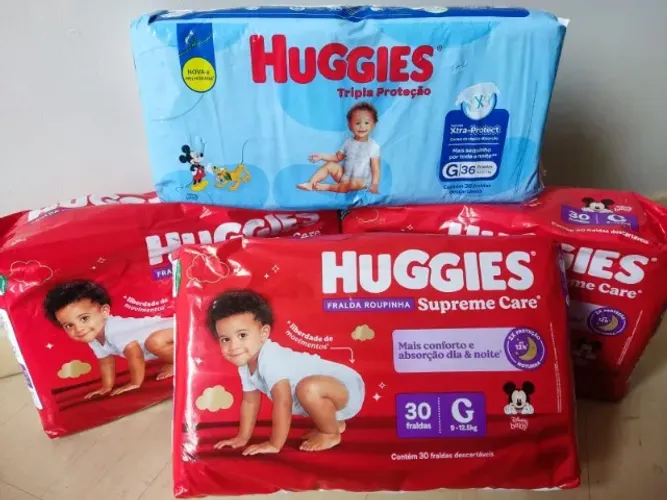 Lote de Fraldas G | Huggies | Ótimo preço!