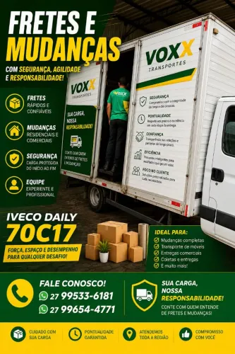 Mudanças e transporte de cargas