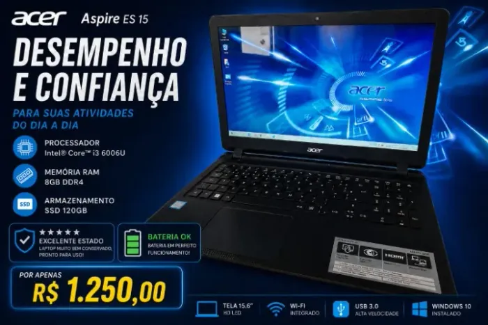 Notebook Acer i3...