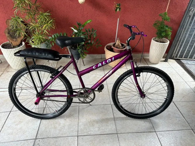 Vendo bicicleta Aro 26, cor roxa, usada , mas em perfeito estado de conservação.