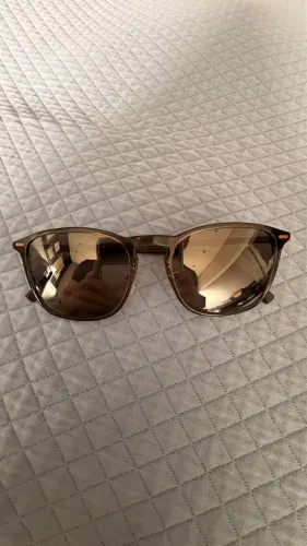 Óculos Zegna original EZ0211 usado 1 vez. Caixa e lenço com plástico ainda 