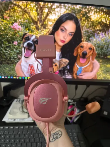 Headset Havit Rosa - Usado