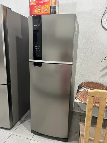 Geladeira Brastemp  375 litros inox evox 