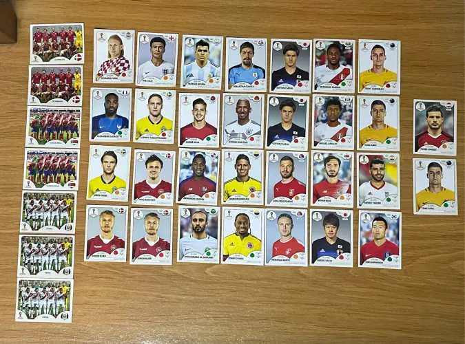 Lote Com 36 Figurinhas Originais - Álbum Copa do Mundo 2018 Panini (Rússia)