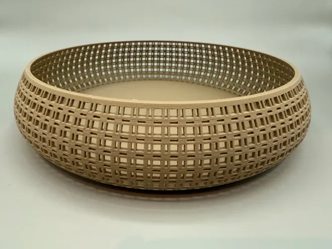 Bandeja de Rattan 3D - quadrados
