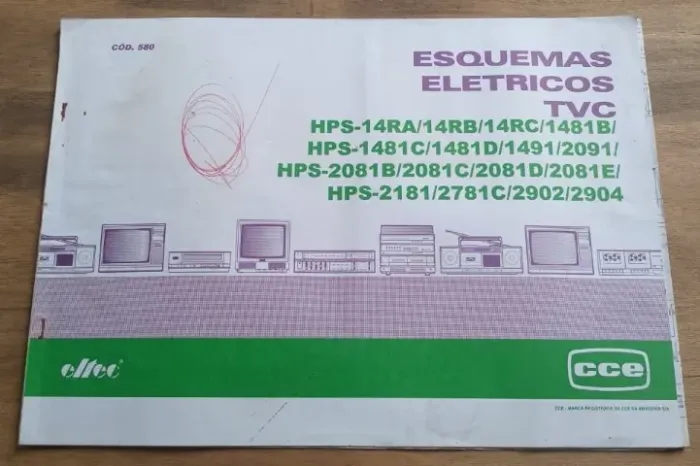 Livro Esquema Eletricos TVS - CCE - CÓD. 580