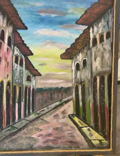 Obra de Zalamor - Vielas de Salvador/ 65 x 85 cm