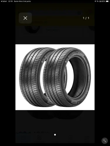 Pneu michelin 195 55 16 semi novo excelente estado 