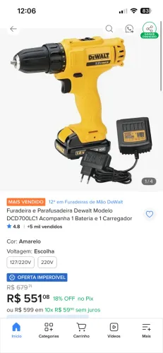 Parafusadeira dewalt