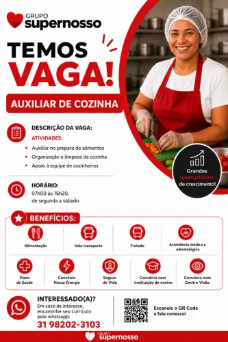 Auxiliar de Cozinha 