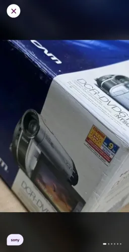 Handycam sony na caixa