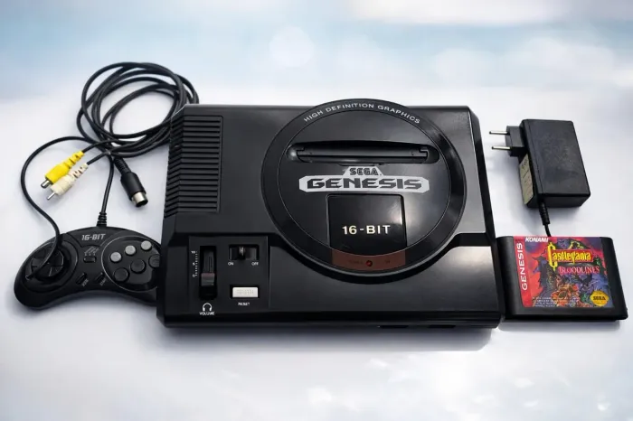 Console sega genesis mega drive com Castlevania repro.