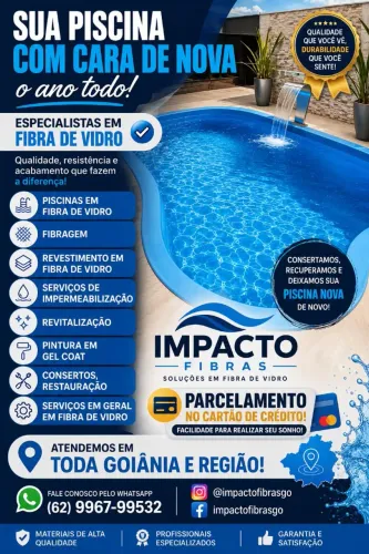 Piscina de alvenaria Piscina em fibra de vidro