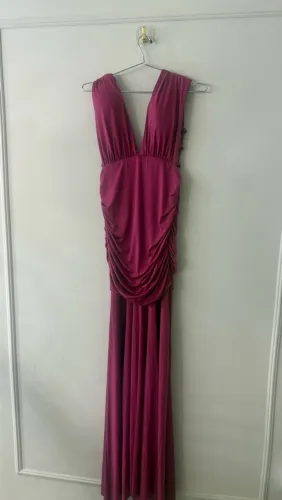 Vestido Festa Sereia Marsala/Uva