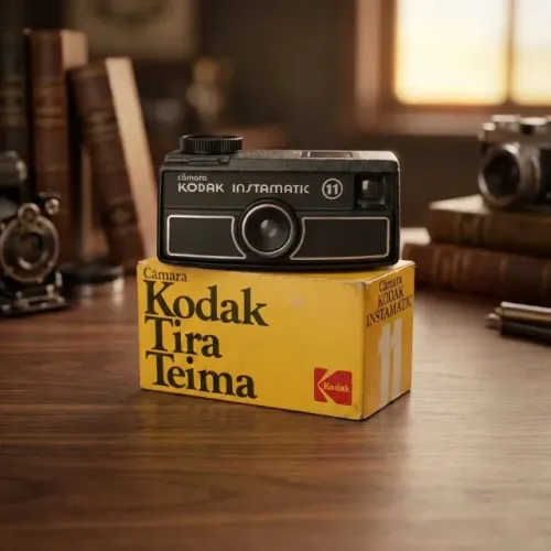 Câmera Antiga Analógica Kodak Instamatic 11 (Tira Teima) + Caixa Original (FRETE GRÁTIS)