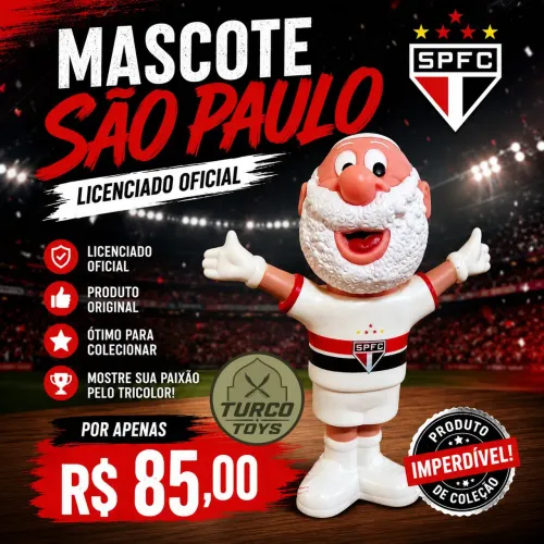MASCOTE SÃO PAULO (ORIGINAL) LICENCIADO 