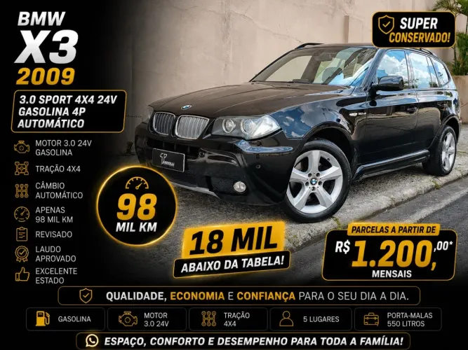 BMW X3 Family 3.0 24V 231cv 2009