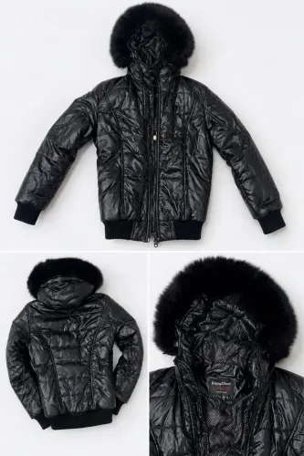 Jaqueta puffer refrigiwear preta P