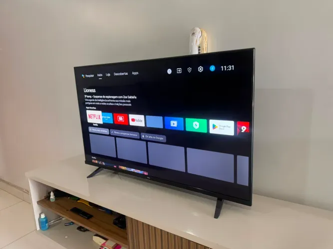 Smart tv 4k 46 polegadas Android 