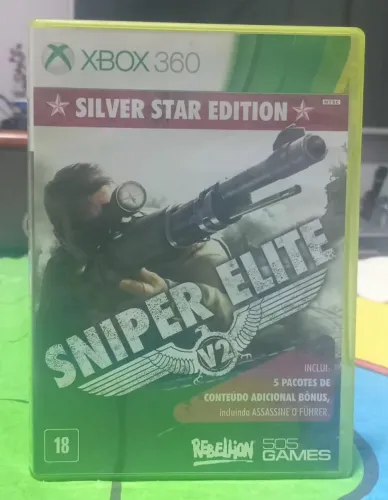 Sniper Elite V2 Silver Star Edition Xbox 360 Mídia Física Original NTSC CIB